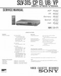 Сервисная инструкция Sony SLV-315 CP EI UB VP