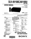 Сервисная инструкция Sony SLV-AV100C, SLV-AV100U