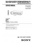Сервисная инструкция Sony SLV-ED212, SLV-ED717, SLV-ED818, SLV-ED919, SLV-LF1