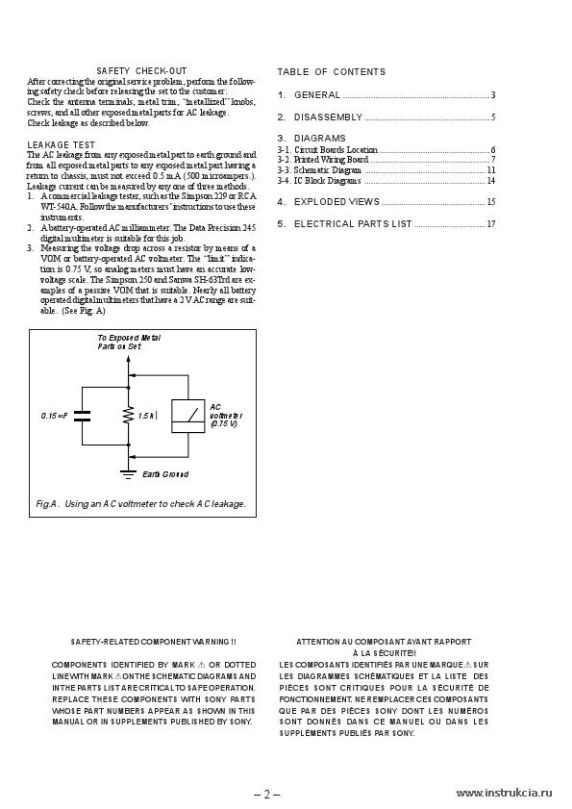 Сервисная инструкция SONY SMS-2P