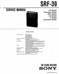 Сервисная инструкция SONY SRF-39