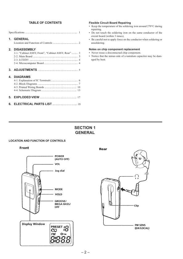Сервисная инструкция Sony SRF-M55
