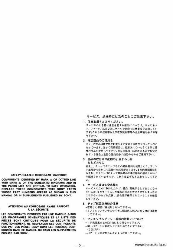 Сервисная инструкция SONY SRP-3PS