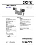 Сервисная инструкция SONY SRS-T77