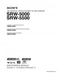 Сервисная инструкция SONY SRW-5000, 5500, MM VOL.4, 1st-edition, REV.1