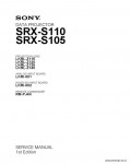 Сервисная инструкция SONY SRX-S105, S110