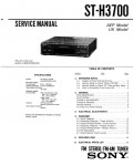 Сервисная инструкция Sony ST-H3700
