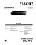 Сервисная инструкция Sony ST-S770ES
