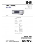 Сервисная инструкция Sony ST-S9 (MHC-S9D)