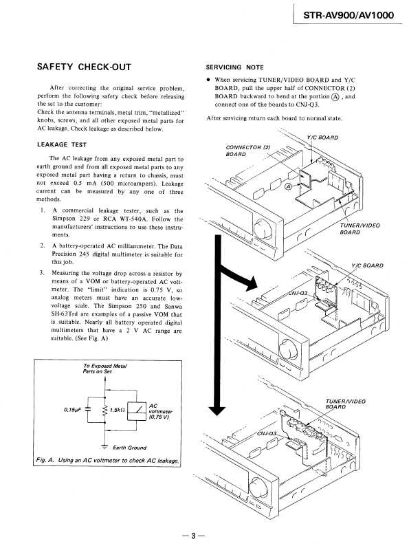 Сервисная инструкция Sony STR-AV900, STR-AV1000