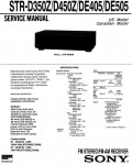 Сервисная инструкция Sony STR-D350Z, STR-D450Z, STR-DE405, STR-DE505