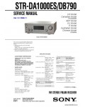 Сервисная инструкция SONY STR-DA1000ES V1.5