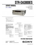 Сервисная инструкция SONY STR-DA3000ES V1.2
