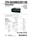 Сервисная инструкция Sony STR-DA3300ES, STR-DG1100