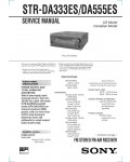 Сервисная инструкция Sony STR-DA333ES, STR-DA555ES
