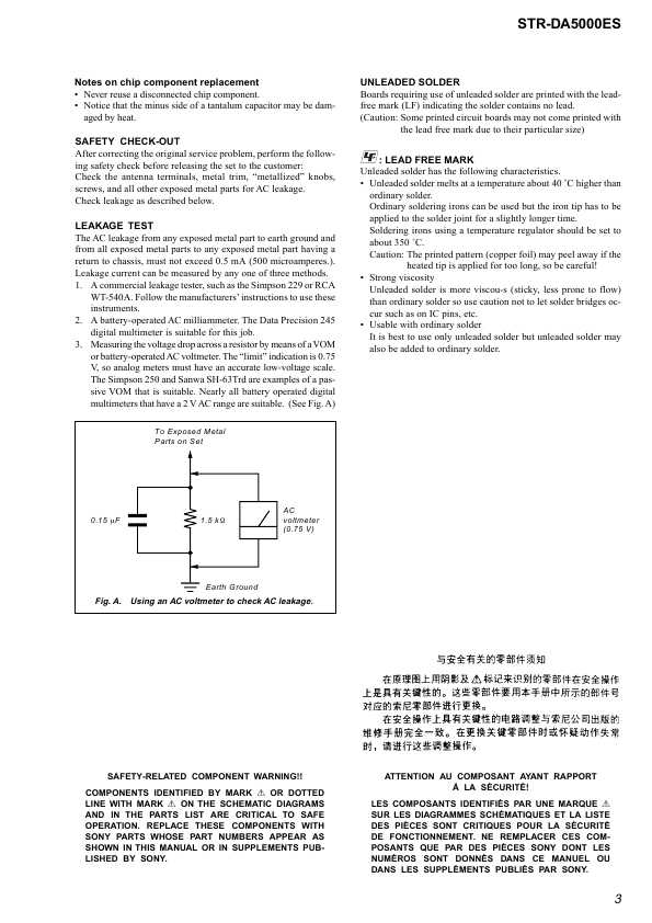 Сервисная инструкция Sony STR-DA5000ES