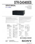 Сервисная инструкция SONY STR-DA5400ES
