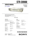 Сервисная инструкция Sony STR-DB900