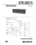 Сервисная инструкция Sony STR-DE215