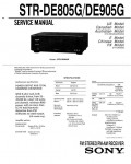Сервисная инструкция Sony STR-DE805G, STR-DE905G