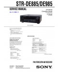 Сервисная инструкция Sony STR-DE885, STR-DE985