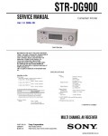 Сервисная инструкция SONY STR-DG900