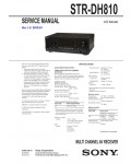 Сервисная инструкция Sony STR-DH810