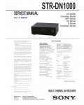 Сервисная инструкция Sony STR-DN1000