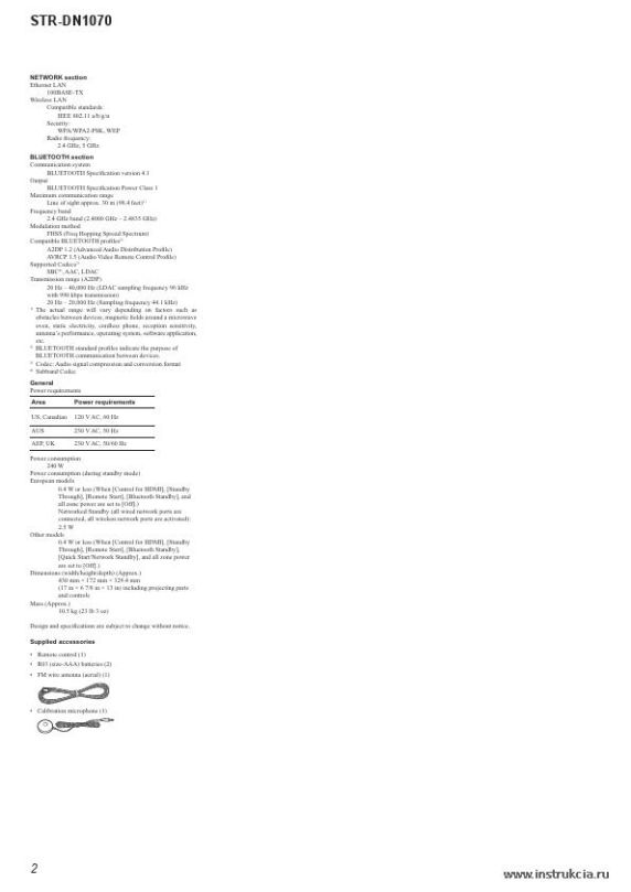 Сервисная инструкция SONY STR-DN1070