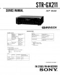 Сервисная инструкция Sony STR-GX211