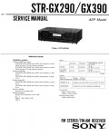 Сервисная инструкция Sony STR-GX290, STR-GX390