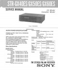 Сервисная инструкция Sony STR-GX40ES, STR-GX50ES, STR-GX60ES