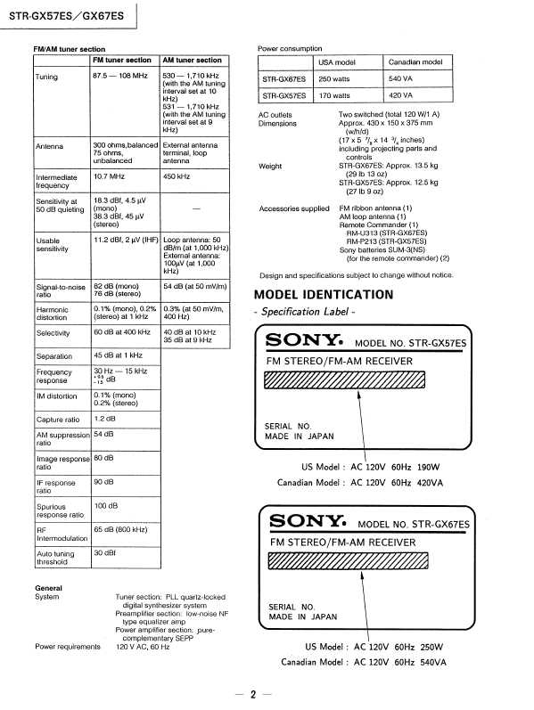 Сервисная инструкция Sony STR-GX57ES, STR-GX67ES
