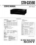 Сервисная инструкция Sony STR-GX590