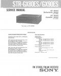 Сервисная инструкция Sony STR-GX80ES, STR-GX90ES