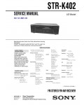 Сервисная инструкция Sony STR-K402