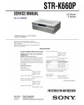 Сервисная инструкция Sony STR-K660P