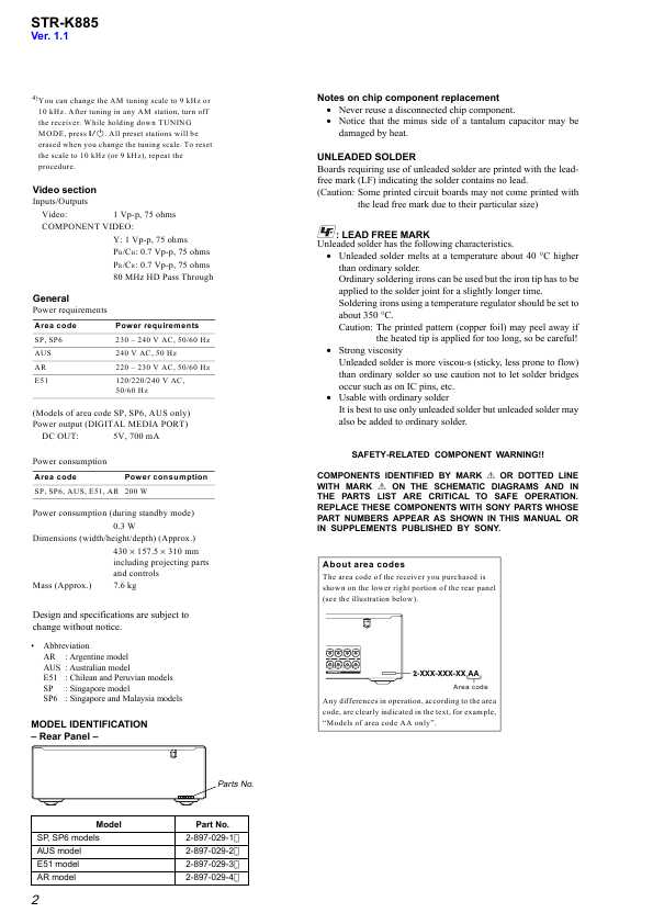 Сервисная инструкция Sony STR-K885