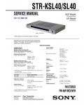 Сервисная инструкция Sony STR-KSL40, STR-SL40
