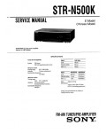 Сервисная инструкция Sony STR-N500K