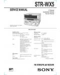 Сервисная инструкция Sony STR-WX5 (MHC-WX5)
