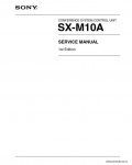 Сервисная инструкция SONY SX-M10A