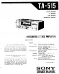 Сервисная инструкция Sony TA-515
