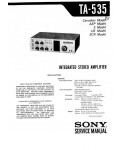 Сервисная инструкция Sony TA-535