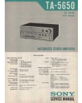 Сервисная инструкция Sony TA-5650