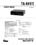 Сервисная инструкция Sony TA-AV411