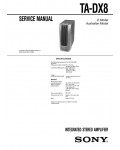 Сервисная инструкция Sony TA-DX8