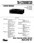 Сервисная инструкция Sony TA-E2000ESD