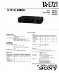 Сервисная инструкция Sony TA-E721