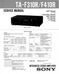 Сервисная инструкция Sony TA-F310R, TA-F410R